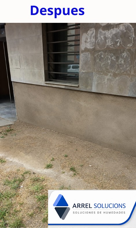 Capilaridad en bloque de viviendas de Badalona